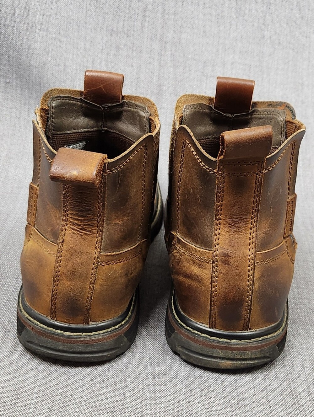 Skechers Brown Leather Chukka Slip-on Boots. Size 11.5 - Picture 5 of 10